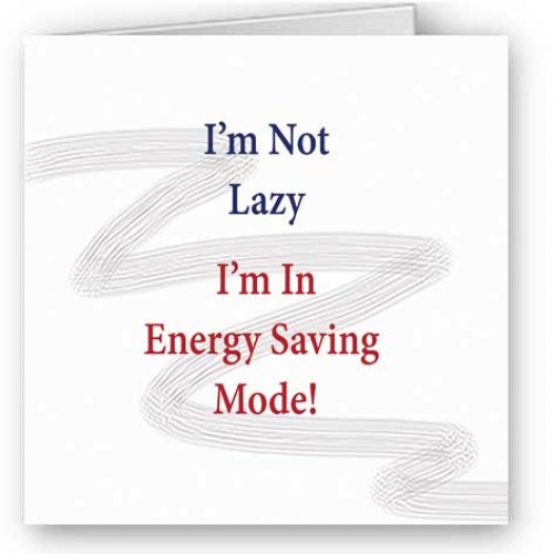 I'm Not Lazy