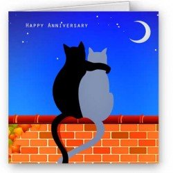 Cats on a brick wall