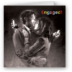 Bansky Mobile Lovers Engaged