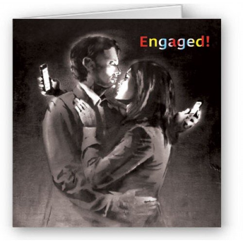 Bansky Mobile Lovers Engaged