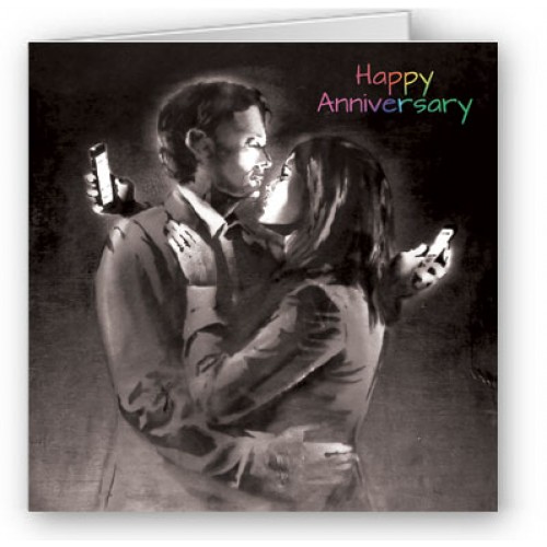 Banksy Mobile  Lovers Anniversary