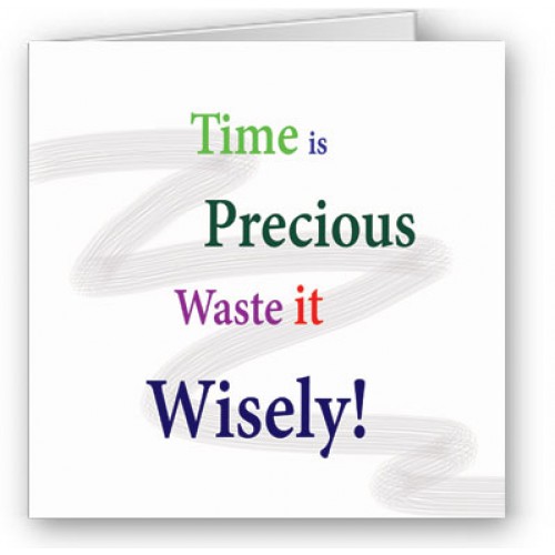 Waste it wisley