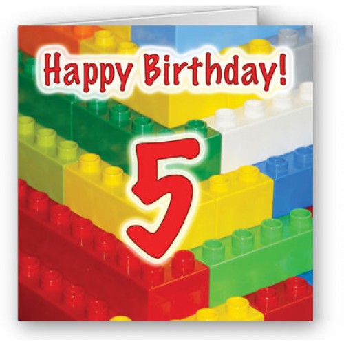 Birthday Blocks Five