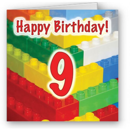 Birthday Blocks Nine