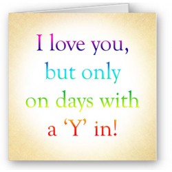 Days with a "Y"