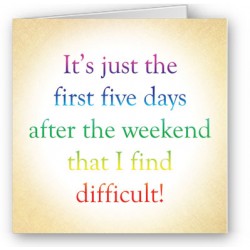 Just the first five days