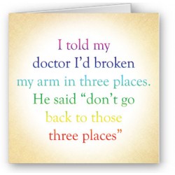 Arm in three places