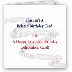 Belated Birthday