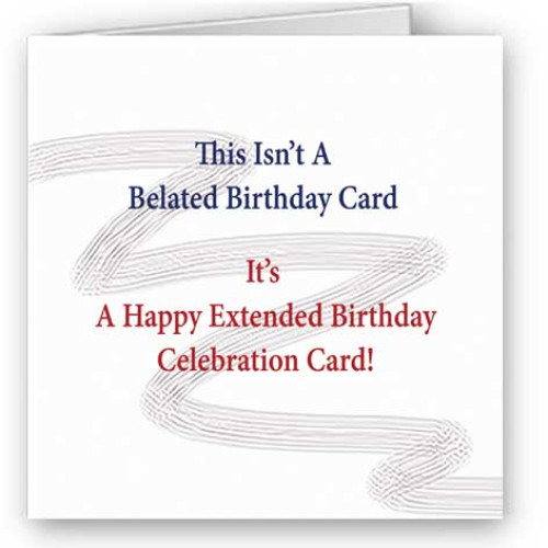 Belated Birthday